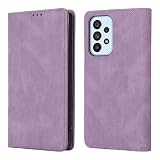 Gedurya Galaxy A53 5G ケース 手帳型 ギャラクシーa53 5g スマホケース SC-53C SCG15 用 ケース手帳型 ギャラクシー a53 携帯カバー docomo au 6.5インチ対応 Galaxy A53 5G 手帳型ケース マグネット式 カード収納 スタンド機能 全面保護 財布型 (パープル)