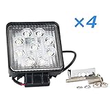 BRIGHTUM 作業灯 27w 船舶 用品 ワークライト 12v 24v 高 輝度 led 照明 集魚 灯(4)