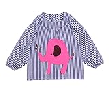 幼児 赤ちゃん ベビー 子供服 お食事用 スモック 幼稚園キッズ 絵画用エプロン うわっぱり 防水 防汚 洗いやすい 快適 柔らかい 綿製 （1－2歳）