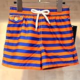 (ラルフローレン)RalphLauren ストライプショーツ オレンジ×ブルー (24m)水着 [並行輸入品]