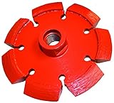 Diamond Products Core Cut 55223 4-Inch Heavy Duty with 5/8-Inch 11 Hub Crack Chasing V Blade, 5-Pack