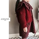 【RIRORA】 小さな小さなカーディガン [クリーム/レッド] 女の子・一番かわいい服・大人気アイテム・誰よりもおしゃれに・ベビーファッション (XL, レッド)