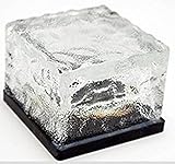 LED ソーラー キューブ ガーデン ライト 虹色 レインボー カラー 防水 埋め込み 可