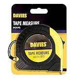 5m Tape Measure Diy Metric Non Slip Rubber Case Lockable Belt Clip Fast Use