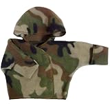 【未熟児】【低出生体重児】【早産児】【NICU】用 フリースジャケット： カモフラージュ