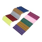 60本入り グルースティック接着用 補修 飾り DIY 工具用品 ホットスティック20-30Wミニグルーガン適用 マルチカラー 7x100mm