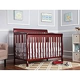 Dream on Me Ashton 5-in-1 Fixed-Side Convertible Crib, Cherry by Ashton [並行輸入品]