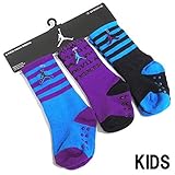 NIKE ナイキ JORDAN BRAND ジョーダンブランド 海外限定 ベビー キッズ ソックス 3点セット 12-24ヵ月 ライトブルー [並行輸入品]