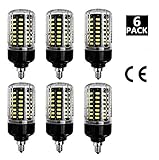WestDeer 6-Pack 9W E12 85 LED 5736 SMD LED Corn Bulb,Replacement Incandescent Bulbs,Cool White light