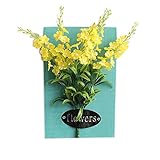 芸術的な人工植物の装飾部屋壁の装飾、黄色の花