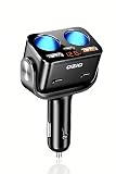 Pop Frog シガーソケット 増設 2連 Usb 電源ソケット 車 充電器 24V対応 12V カーチャージャー トランスミッター コンセント トラック 充電 電圧計 2台 2口 電圧表示 急速充電 90W Usb Type C