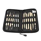 Simplyシルバー – セラミックモデリングキット – 14pcs樹脂セラミック粘土スカルプトワックス彫刻陶器ツールモデリングキット