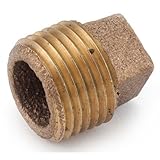 Red Brass Threaded Cored Pipe Brass Plug-1" BRASS PLUG (並行輸入品)