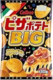 カルビー ピザポテトBIG 130g×12袋 おやつ お菓子 おつまみ 大容量 チーズ味フレーク