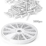 Mallofusa 1000pcs 12 細かい スクリュー ネジ ナット アソートメント キット M1 M1.2 M1.4 M1.6 w / 実用的 ツール