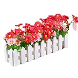 人工花の配置部屋のコンポーネントウッドフェンス花の装飾-B11