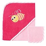 Luvable Friends Hooded Towel and Washcloth, Bee by Luvable Friends