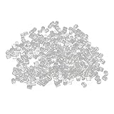 イヤリングファスナー，SODIAL(R) 500x PVCイヤリング　ファスナーの形キューブ