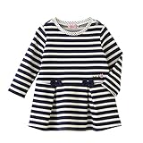 ミキハウス ホットビスケッツ (MIKIHOUSE HOT BISCUITS) ワンピース 73-1903-977 80cm 紺×白