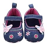 VIASA Fashion Butterfly Soft Sole Toddler Baby Shoes (0~6 Month, Blue) by VIASA