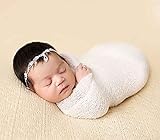 Sunmig Newborn Baby Stretch Wrap Photo Props Wrap-Baby Photography Props (White) by Sunmig