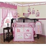 Geenny CRIB-CF-2034 Boutique Girl Dragonfly 13 Piece Crib Bedding Set by GEENNY [並行輸入品]