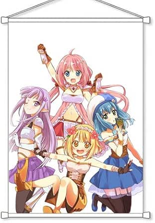 Amazon えんどろ B2タペストリー ユーリア シャルデット エレノワール セイラン ファイ ファイ メイザ エンダスト 掛ける絵 アニメ 萌えグッズ 通販
