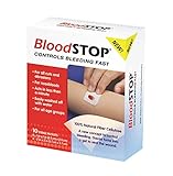Bloodstop Hemostatic Gauze Controls Bleeding Fast;10 Count by LifeScience PLUS, Inc.