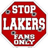 スマートブロンドLakersファンのみメタルノベルティOctagon Stop Sign bs-255