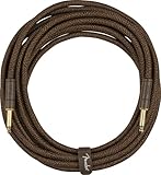 Fender フェンダー エレアコ用シールドケーブル Paramount 18.6' Acoustic Instrument Cable, Brown 5.6m