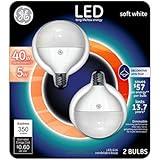 GE LED 40 W相当ソフトホワイトg16グローブホワイト燭台ベース調光機能付きLEDライト電球