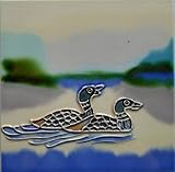 Tile Craft set of four duck ceramic art tiles 4 x 4 inchs [並行輸入品]
