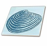 CT _ 195673 PSビーチ – ブルーNautical Sea Shell – タイル 4" ブルー ct_195673_1