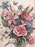 Reofrey ダイヤモンドの絵画 ダイヤモンドアート クロスステッチ キット, 手作りキット 全面貼り付けタイプ ビーズア DIY 手芸キットホーム レストラン ラインストーン ホーム 壁掛け 装飾品 30x40cm
