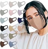 [We'll] 【 日本製/XSサイズ有 / 】 Comfit MASK シングル マスク 1枚入（ 全16色 / 全4サイズ ） オールシーズン 小顔 花粉 Made in Japan (MOKU PINK, M)