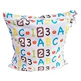 Sasairy　赤ちゃん用防水ウェットバック　シングルジッパーオモツバック　ベビーへおむつポーチ　可愛い多機能防水バック　ジャッパー式のポケット　化粧袋　再利用可能 アウトドア、アクティビティ、ビジネ