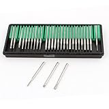 uxcell ダイヤモンドマウントポイントセット メタル ダイヤモンド シルバートーン 30個入り