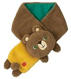 DECOLE キッズ un dou dou ふわふわ素材のワンポイント刺繍付 ネックウォーマー マフラー くま KS-74637