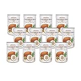 有機JAS認定 オーガニックココナッツミルク 400ml 缶 無添加/無着色/無保存剤/BPAフリー ココナツミルク (12缶(グァガム入り))