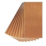 アスペクトPeel and Stick Backsplash Brushed銅Long Grainメタルタイルサンプルのキッチン、トイレ( 3 " x 6 "サンプル)
