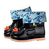 chrikathyベビー子供靴雨ブーツ幼児Kid新しいCartoon Duck Animalゴム防水暖かいブーツキュート一意の雨靴Boy Girl Free
