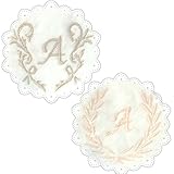 日本製 イニシャル {A} ガーゼ ハンドタオル ハンカチ 綿 １２０匁