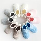 moonvvin 子供靴下 ソフトコーラルベルベットベビーソックス 新生児あったか靴下 秋冬 3足セット かわいい 厚い 柔らかく快適 0-3歳に適して 色にランダム