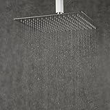 beelee Ultra雨ステンレススチール正方形シャワーヘッド、ポリッシュクローム仕上げ 16 Inch