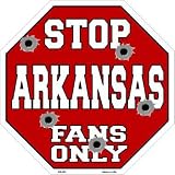 スマートブロンドArkansas Fans OnlyメタルノベルティOctagon Stop Sign bs-353