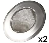 Mosuch Stainless Steel Kitchen Sink Strainer Large Wide Rim 4.25 Set of 2 [並行輸入品]