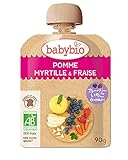 ミトク ベビービオ オーガニック ベビースムージー アップル・ブルーベリー・ストロベリー 90g ×14個 (有機ベビーフード) (有機JAS認証品) (生後6か月～)