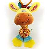 Baby Toys Mobile Giraffe Infant Plush Bed Wind Chimes Rattles Bell Toy Stroller for Newborn [並行輸入品]