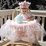 ハイチェアーチュチュ★お誕生日ベビーの主役の椅子にもデコレーション「こんなの見たことない！可愛いー！！」て思わずスタッフが叫びましたwwハーフバースデーやパーティーの飾りつけはベビーのハイチェアにもし