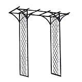 Garden Arbor with Lattice Blk